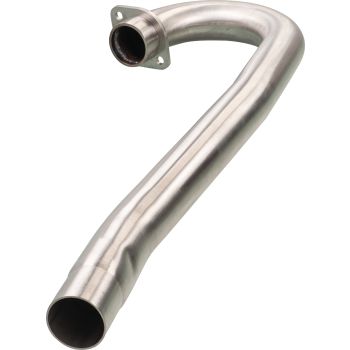 Big Bore Header Pipe, stainless steel, brushed surface, diameter 44/41.5mm, incl. HD-flange