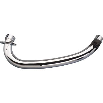 Original YAMAHA Header Pipe (3-walled), chrome-plated, incl. longer stud bolts due to wider connecting flange