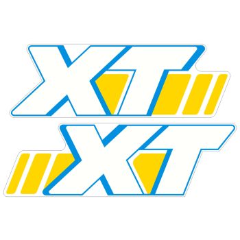 Fuel Tank Decal white/blue/yellow, 2pcs. complete right + left side, decal template = type 2KF