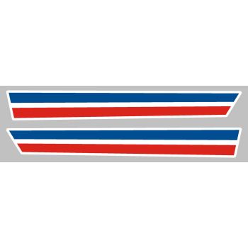Yamaha XT350 1988-1991 Side Cover Stripes Decals – OEM Style