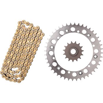 X-Ring Chain Kit 15/44 (110 Links, endless) DID520VX3 gold, Fine Geared Shaft
