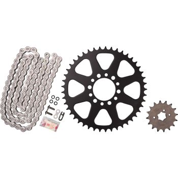 X-Ring Chain Kit 16/45 (102Links) DID 520VX3, Open Type with Clip Chain Joint, Black