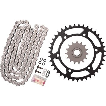 X-Ring Chain Kit 15/39 (110Links) DID 520VX2, Open Type with Clip Chain Joint, Black, Replaces Item 93720