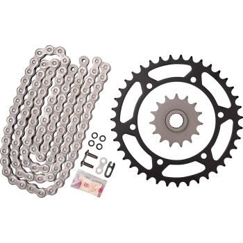 X-Ring Chain Kit 15/39 (110Links) DID 520VX3, Open Type with Clip Chain Joint, Black, Replaces Item 93720