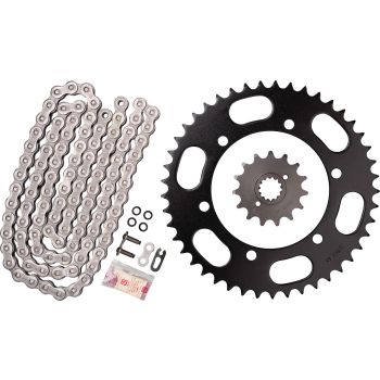 X-Ring Chain Kit 15/45 (110Links) DID 520VX3, Open Type with Clip Chain Joint, Black, Replaces Item 93700