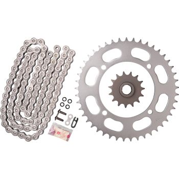 X-Ring Chain Kit 15/45 (110Links) DID 520VX3, Open Type with Clip Chain Joint, Black, Replaces Item 93598