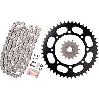 X-Ring Chain Kit 15/46 (110Links) DID 520VX3, Open Type with Clip Chain Joint, Black, Replaces Item 93599