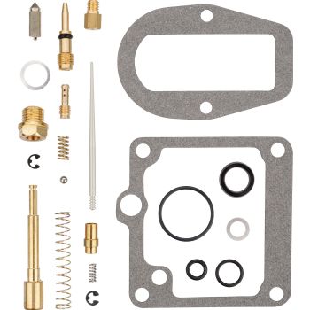 KEDO carburetor rebuild kit incl. choke piston, spring & ball, sealing ring actuator shaft (jet sizes: #210/#35 + special jet needle)
