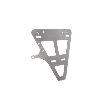 License Plate Holder Base Plate, license plate light, stainless steel, for license plates with a size of 200 x 180 mm, mounting material