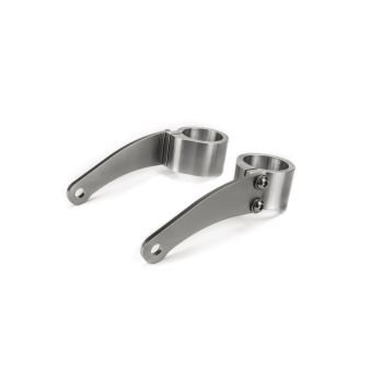 Headlamp Bracket 'Pure', high-strength aluminium & stainless steel, aesthetic mounting of the headlight with lateral mounting and M8 mounting