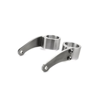 Headlight Bracket 'Pur', short, high-strength aluminium & stainless steel, mounting for headlights with side mounting and M8 thread
