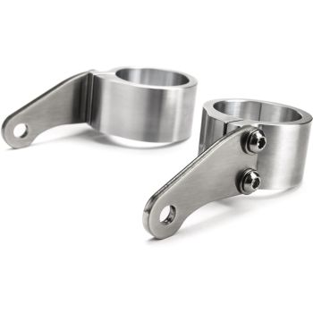 Headlight Bracket Super-Short 'Pure', aluminium & stainless steel, aesthetic mounting headlights with M8 side mounting