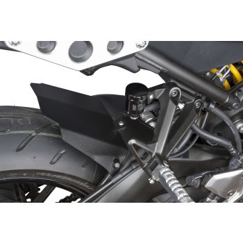 Wrenchmonkees 'Monkeebeast' Rear Swingarm Splash Guard, Black Coated Aluminium, incl. Mounting Material