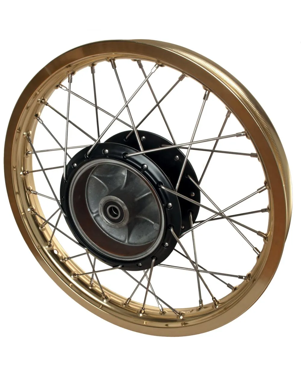 Replica Rear Wheel 1.85x18', OEM Hub, Black incl. Bearings