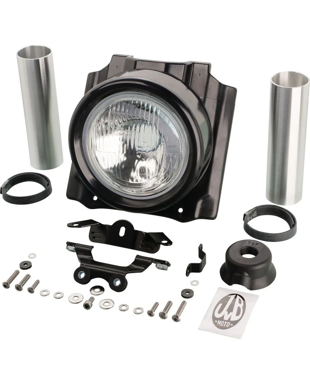JvB-moto 'Super7' ABS Headlight cover, unpainted, incl. H4 lamp
