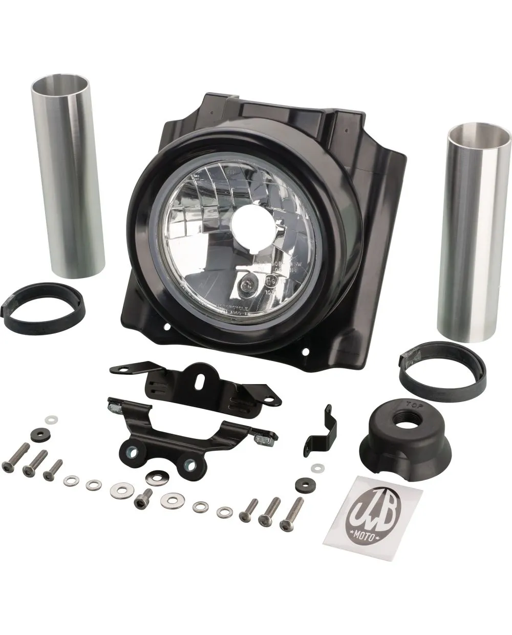 JvB-moto 'Super7' ABS Headlight cover, unpainted, incl. H4 lamp