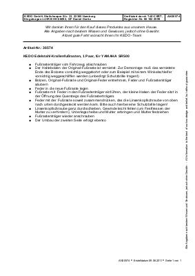 Download PDF instructions #30574