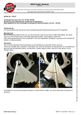 Download PDF instructions #50147