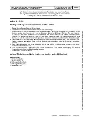 Download PDF instructions #50505